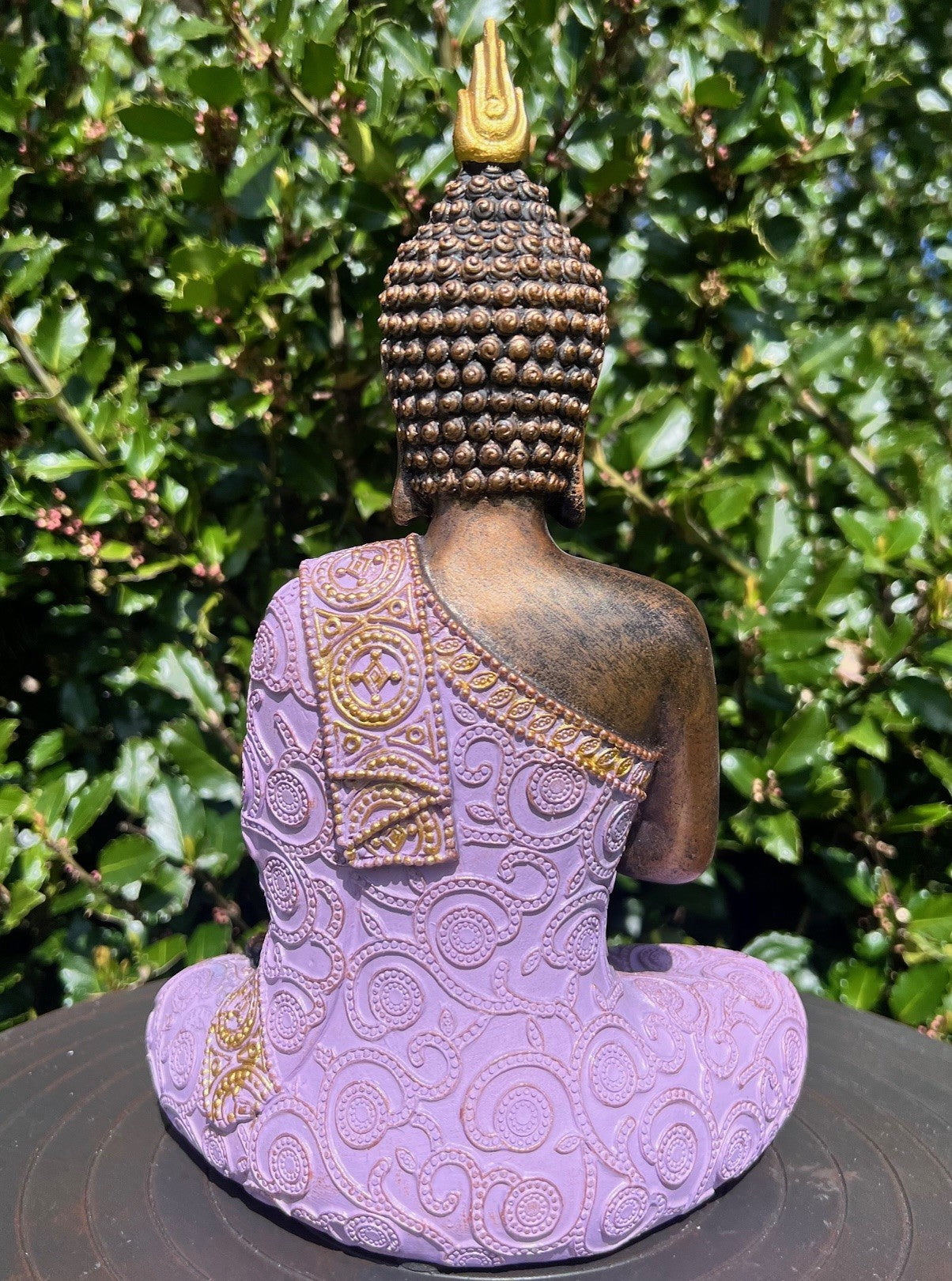 Buddha lilla og guld 4