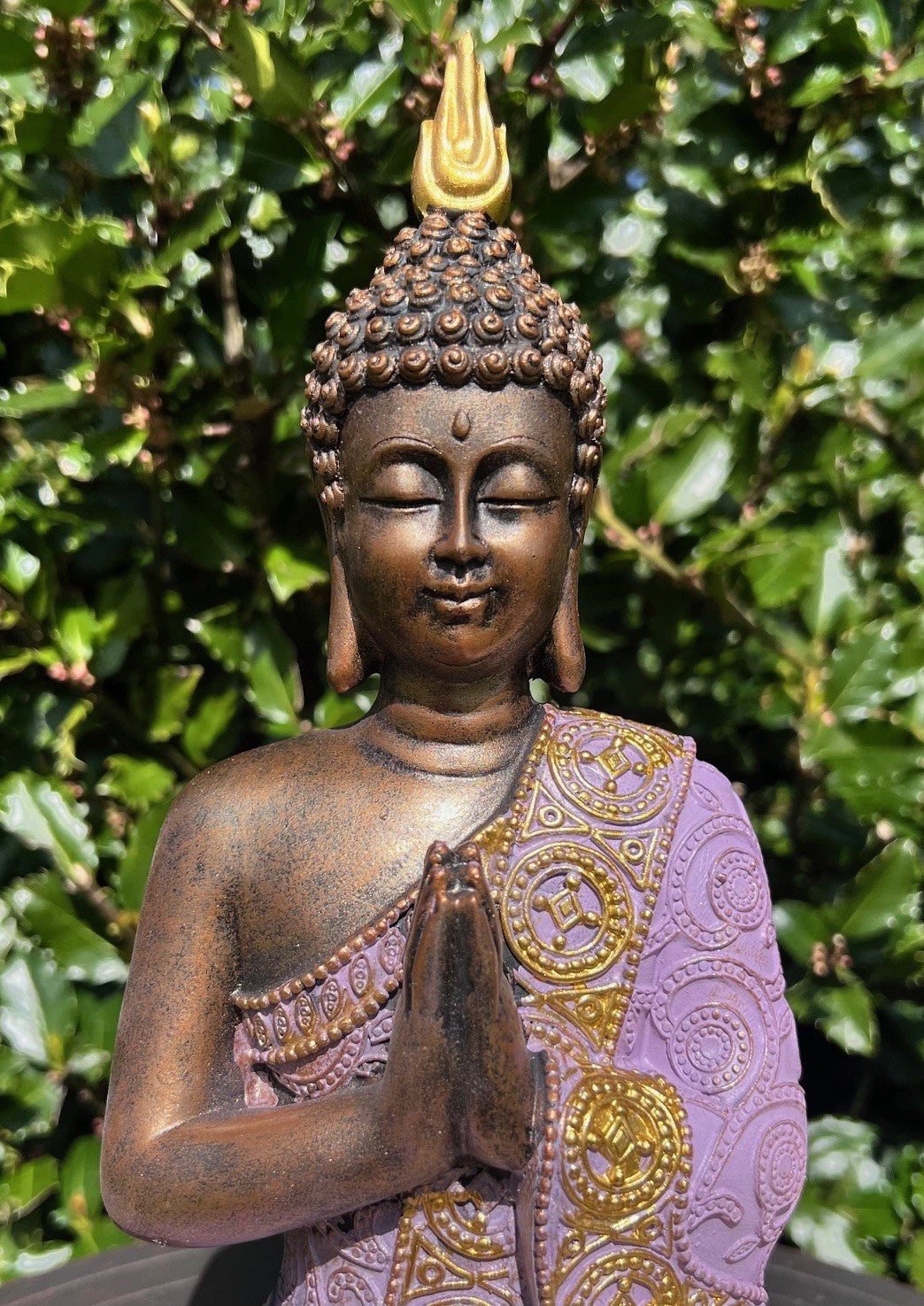 Buddha lilla og guld 5