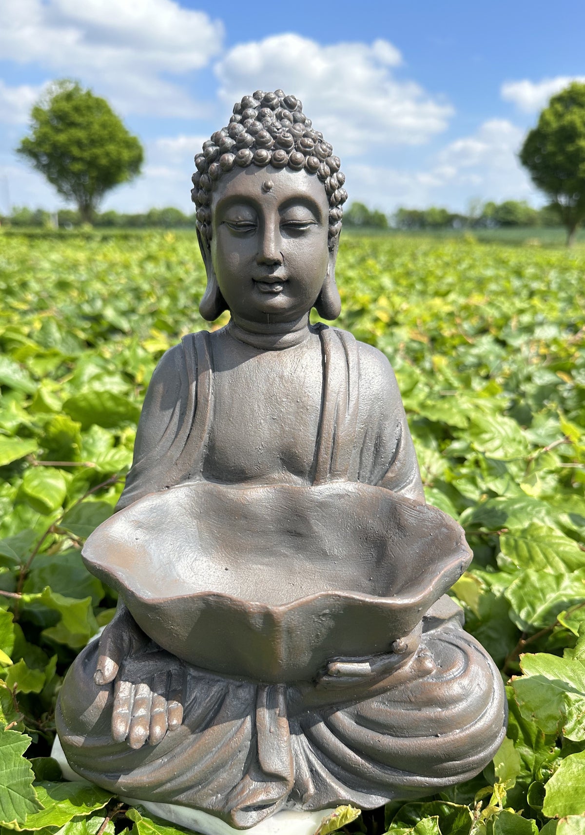 Buddha med fad brun 5