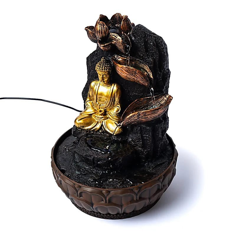 Buddha med lotus fontæne 3