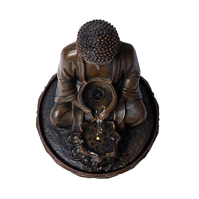 Buddha med lotus fontæne 4