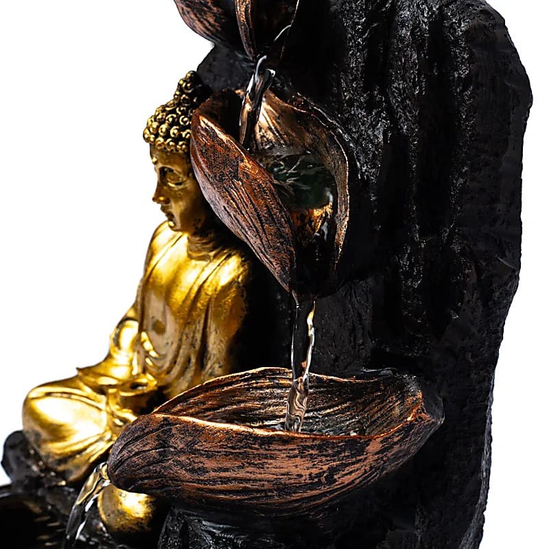 Buddha med lotus fontæne 5