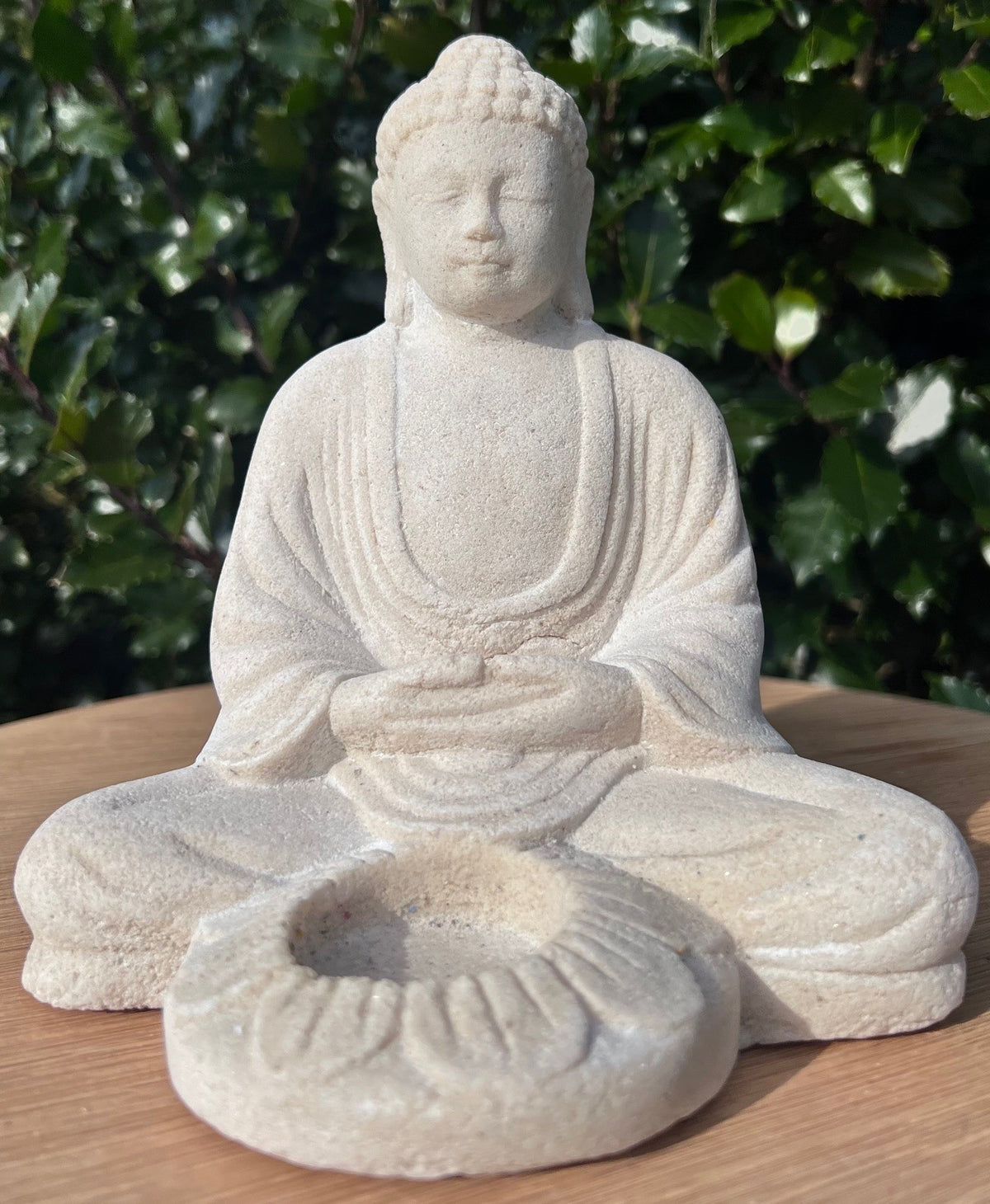 Buddha med plads til lys - Hvid 1