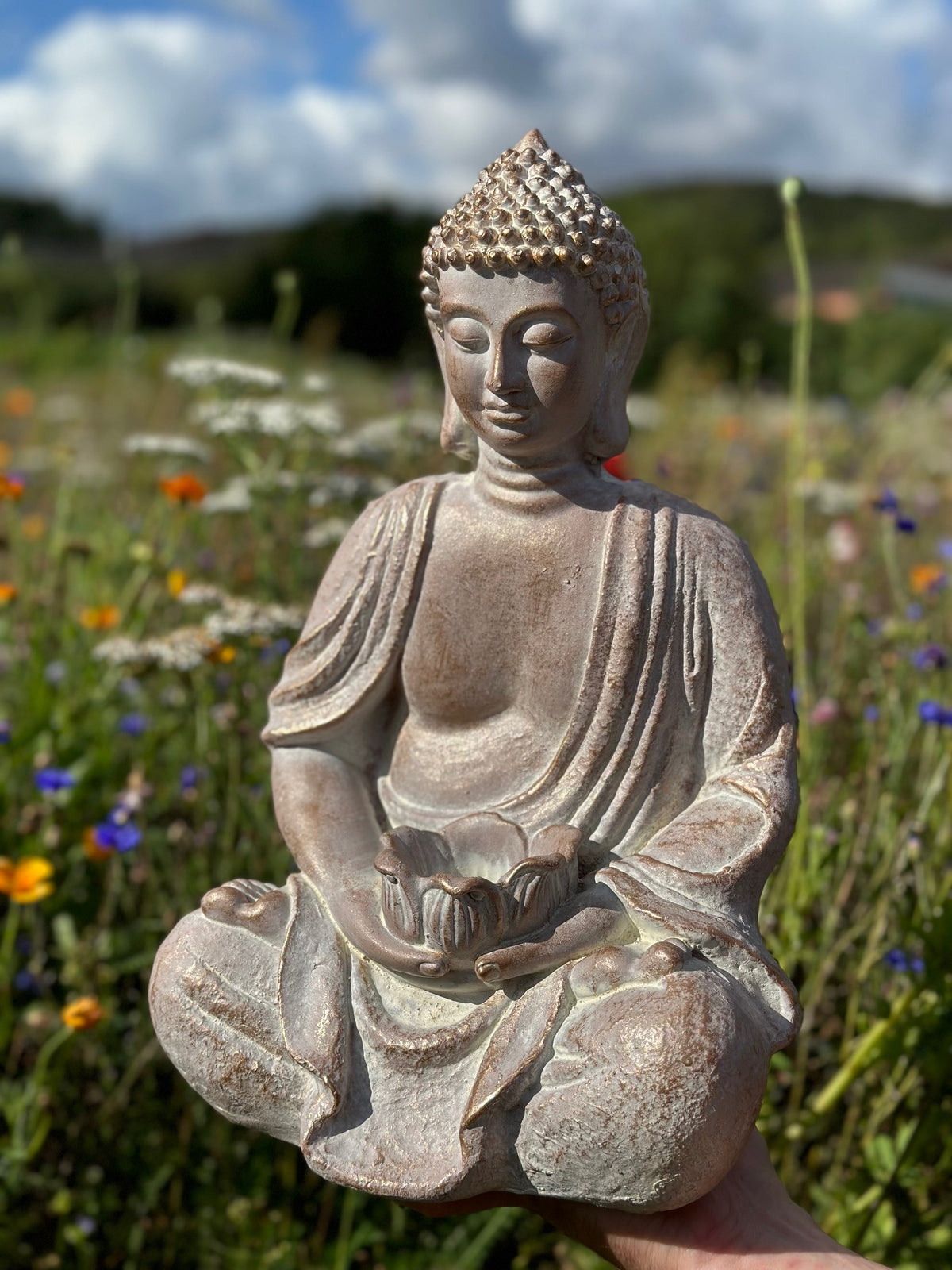 Buddha til lys 39 cm 5