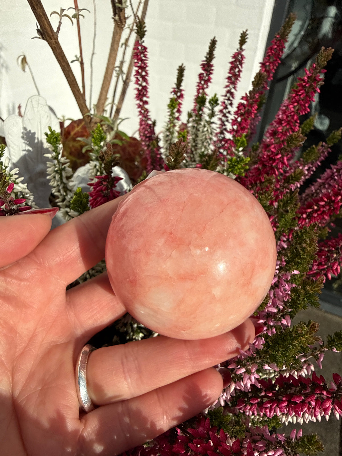 Rhodokrosit kugle