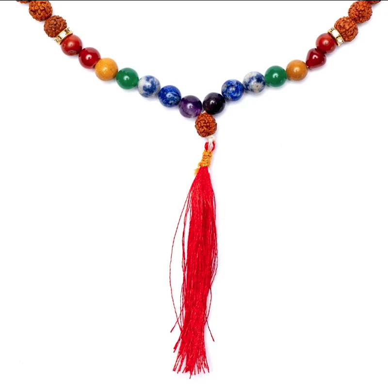 Chakra Mala kæde med Rudraksha 1