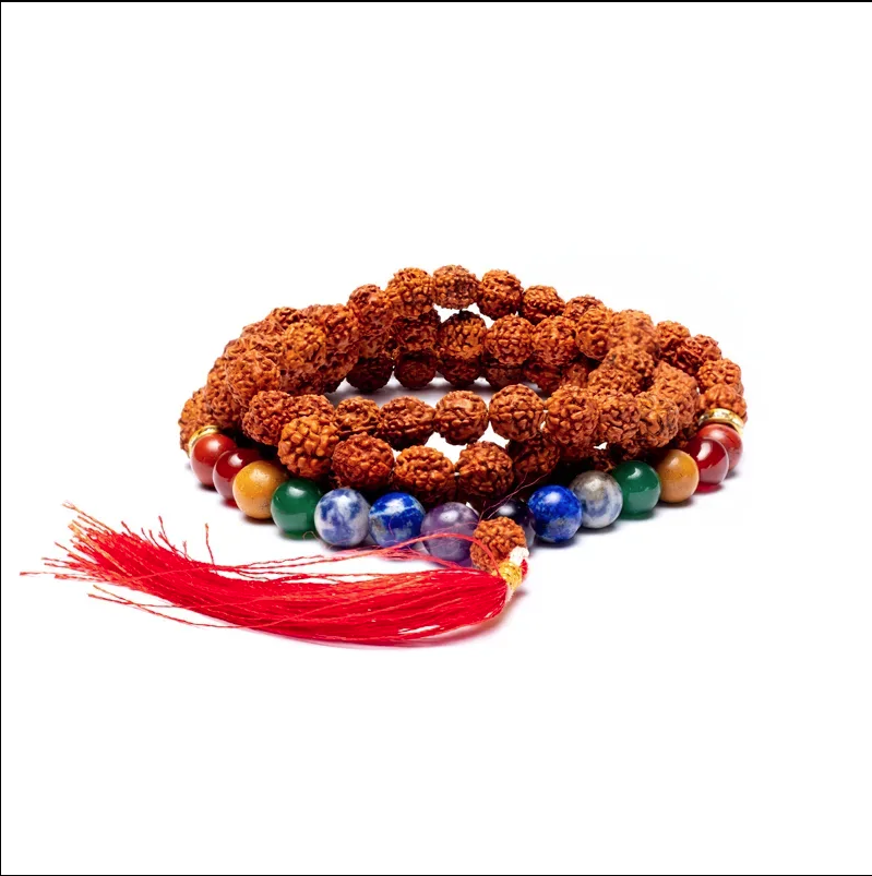 Chakra Mala kæde med Rudraksha 2