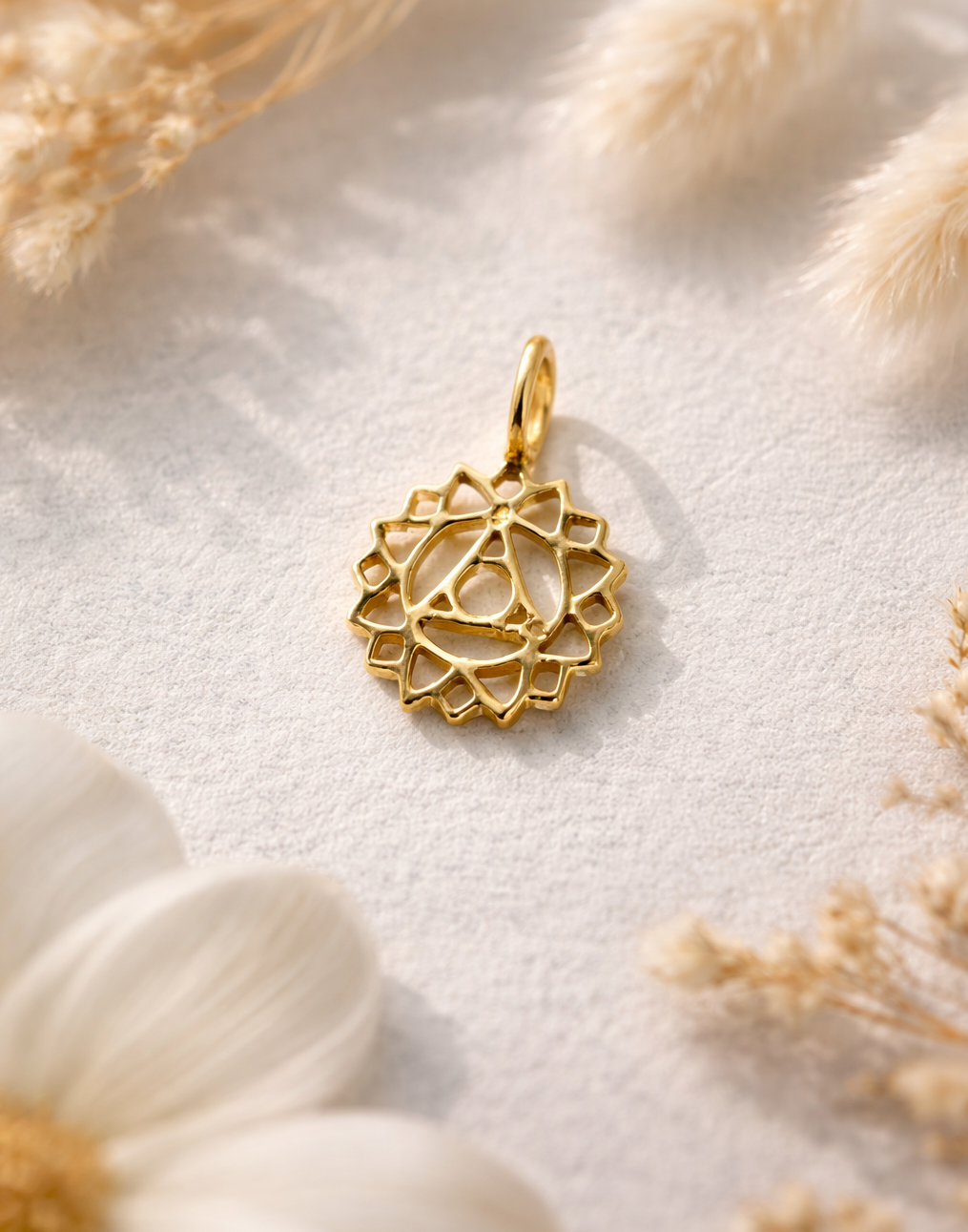 Chakra vedhæng - Guld