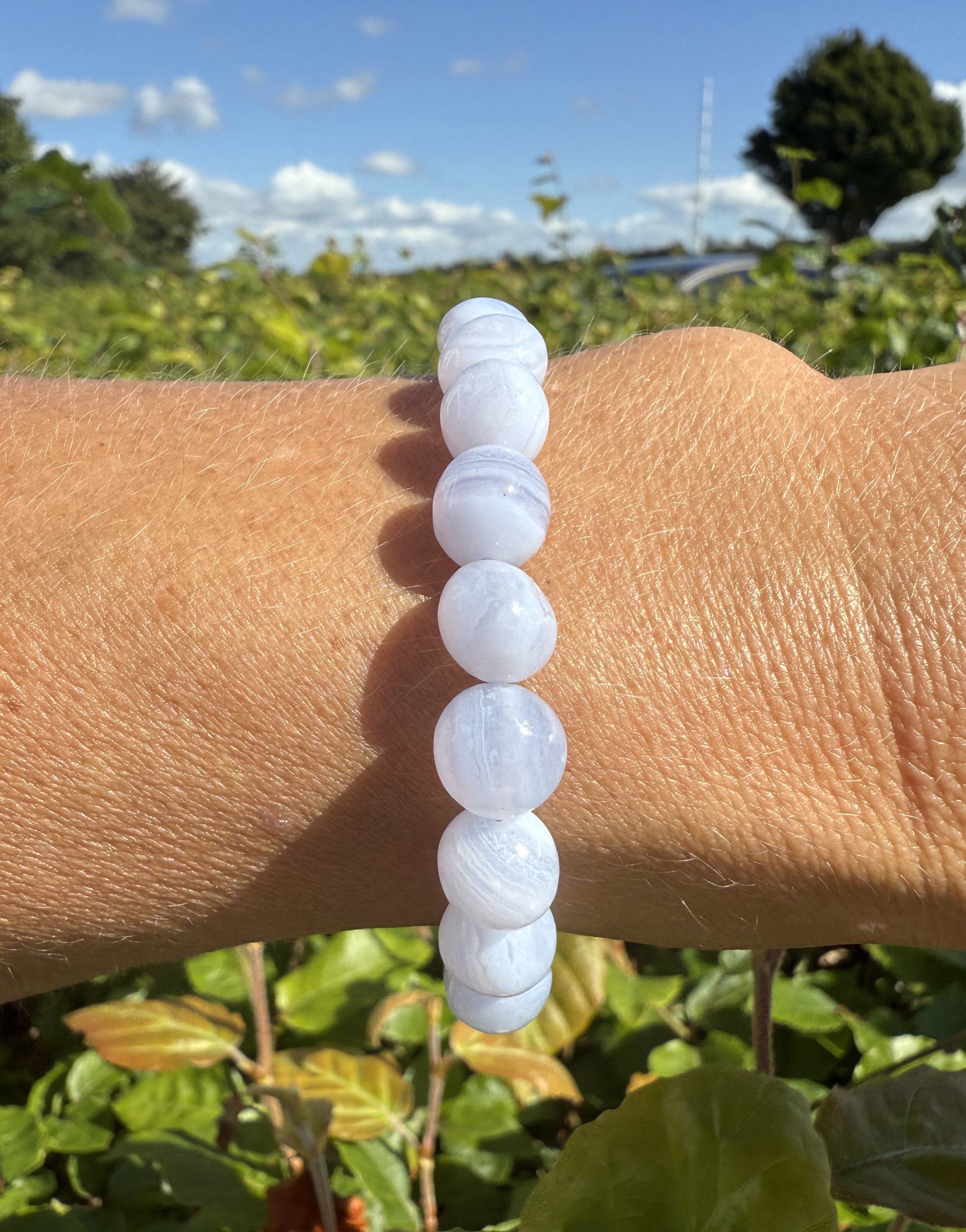Chalcedon armbånd - 8 mm 3