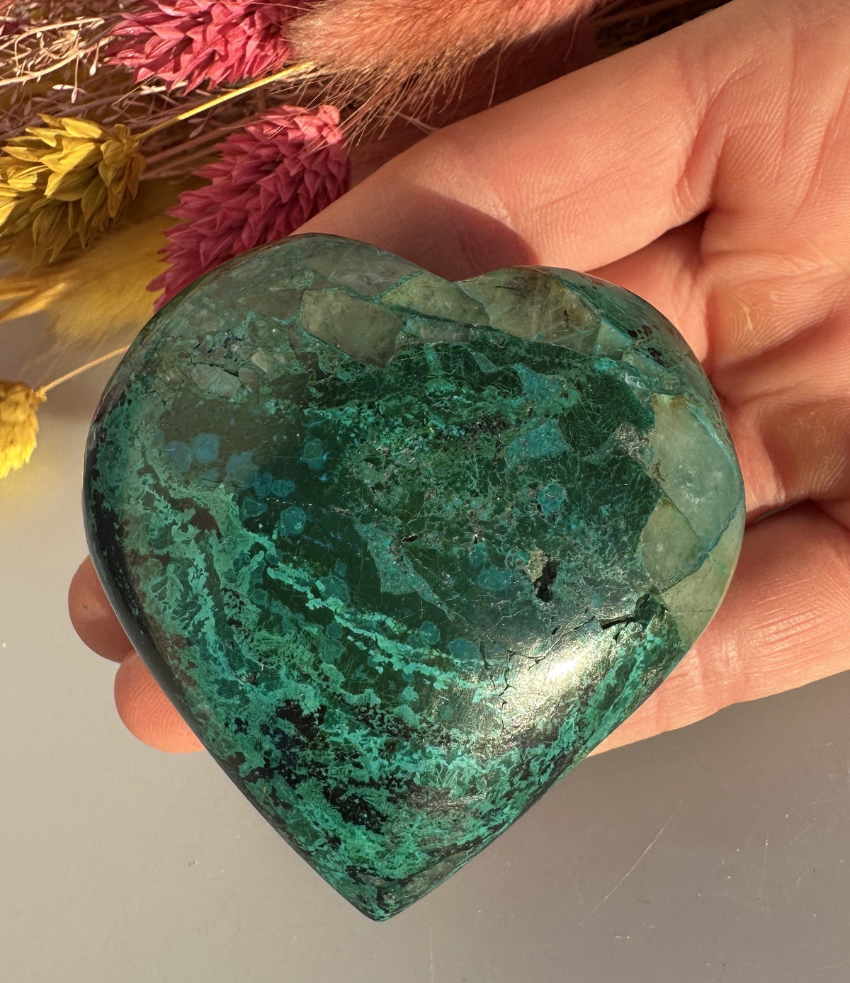 Chrysocolla - Hjerte 2