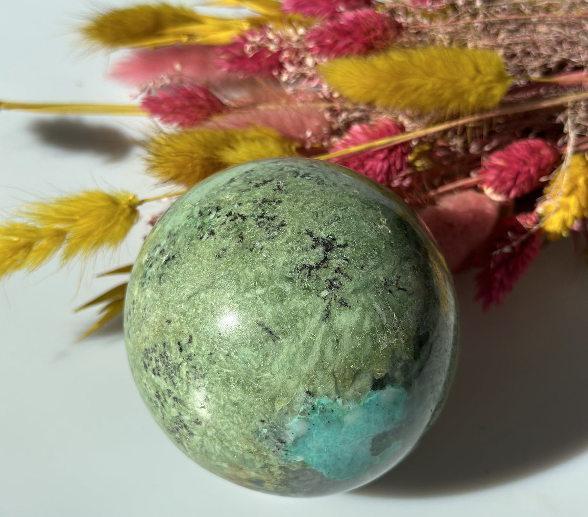 Chrysocolla kugle 7 - 8 cm 2