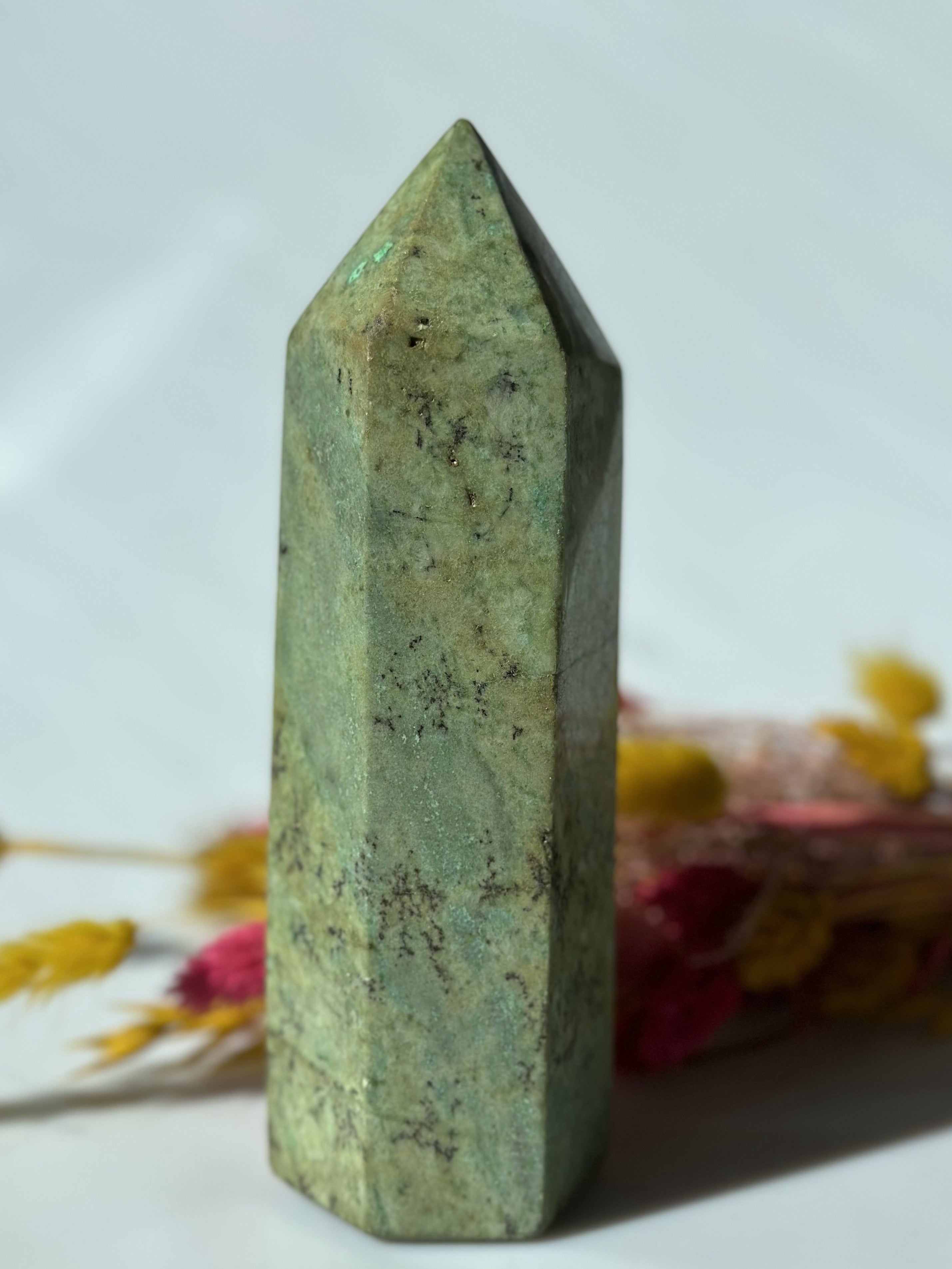 Chrysocolla Tårn 17,5 cm 2