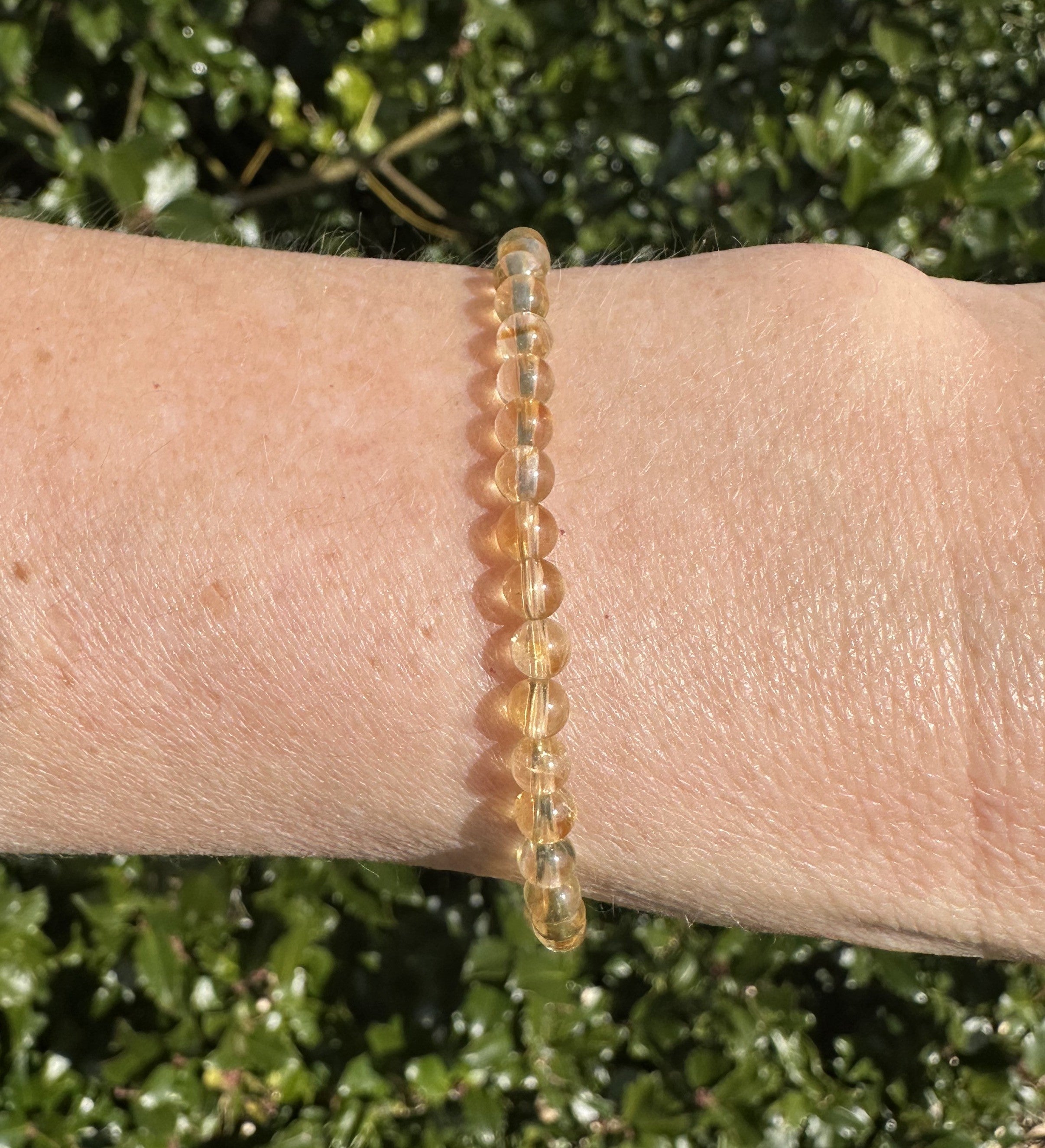 Citrin armbånd - 4 mm 1