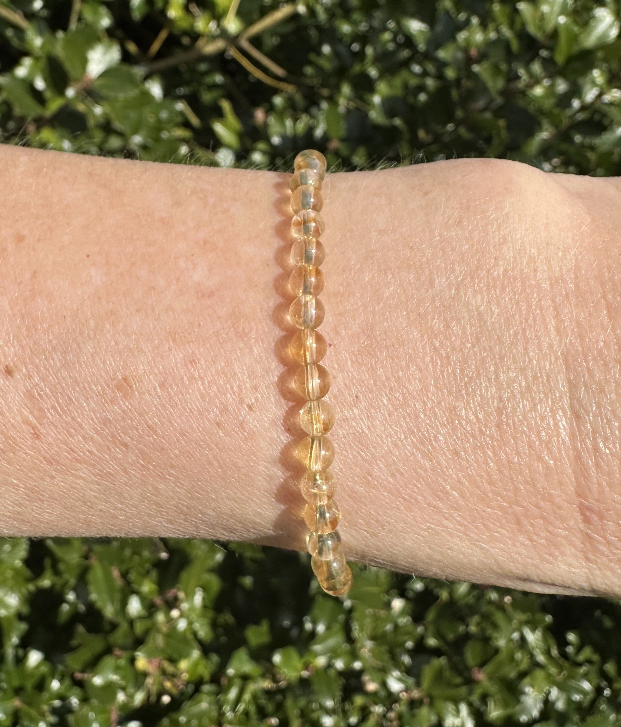 Citrin armbånd - 4 mm 2