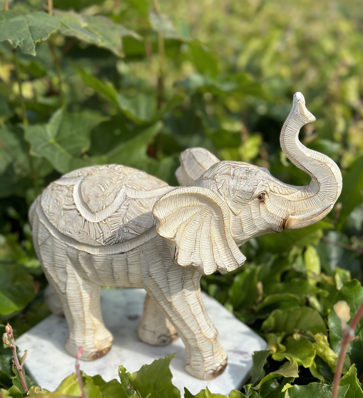 Elefant beige stor 4