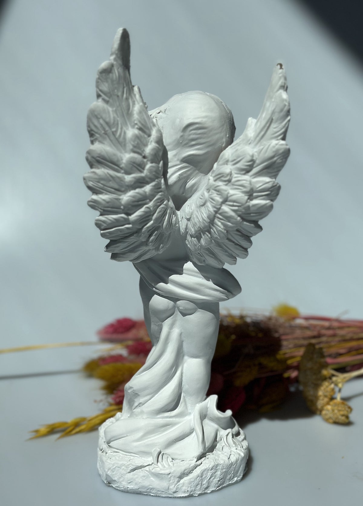 Engel m. blomster ranke 2