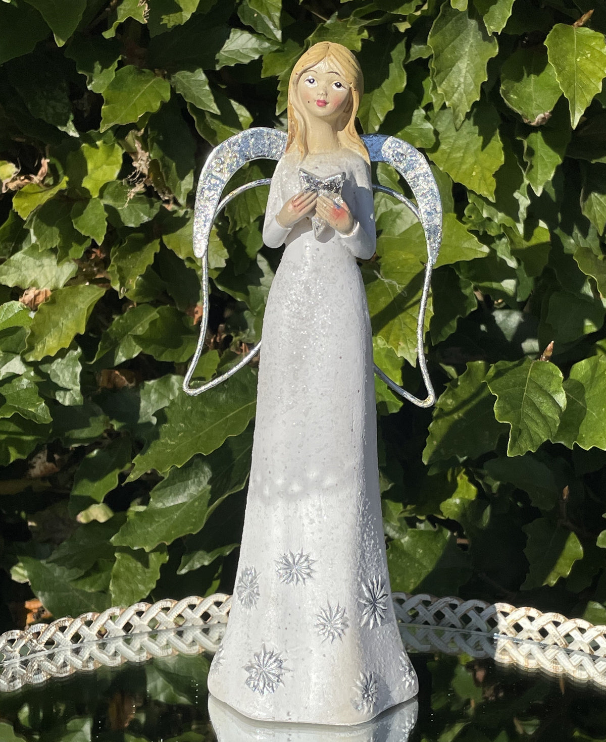 Engel med stjerne i hånd - 20 cm 1