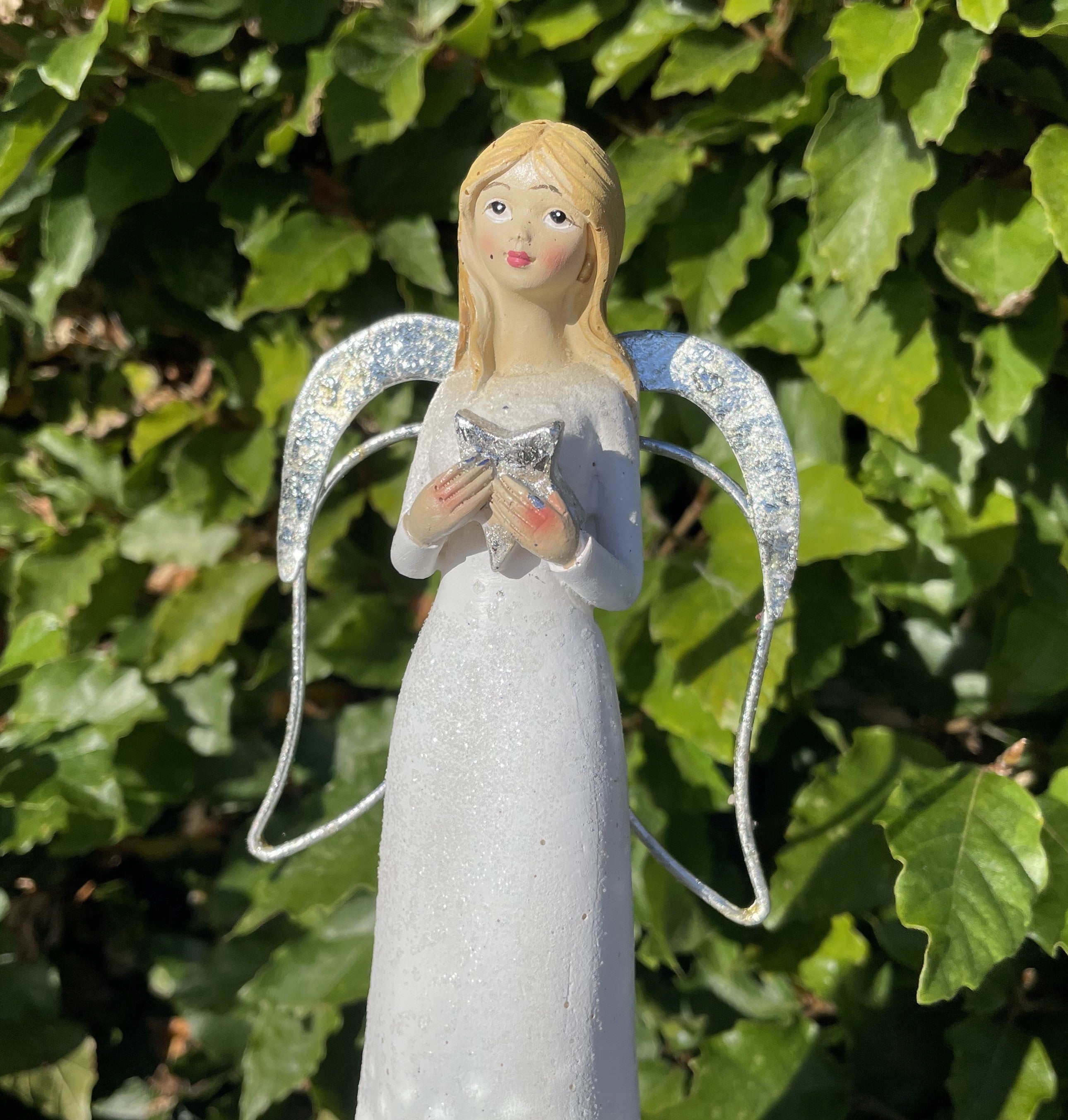 Engel med stjerne i hånd - 20 cm 3
