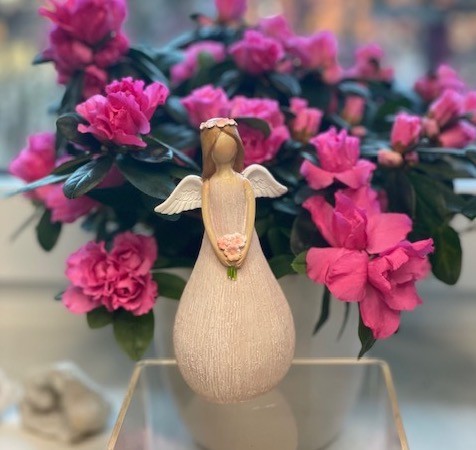 Engle med blomst 2