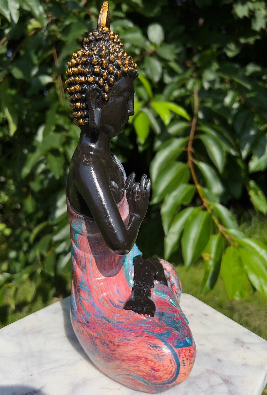Farverig Buddha 4