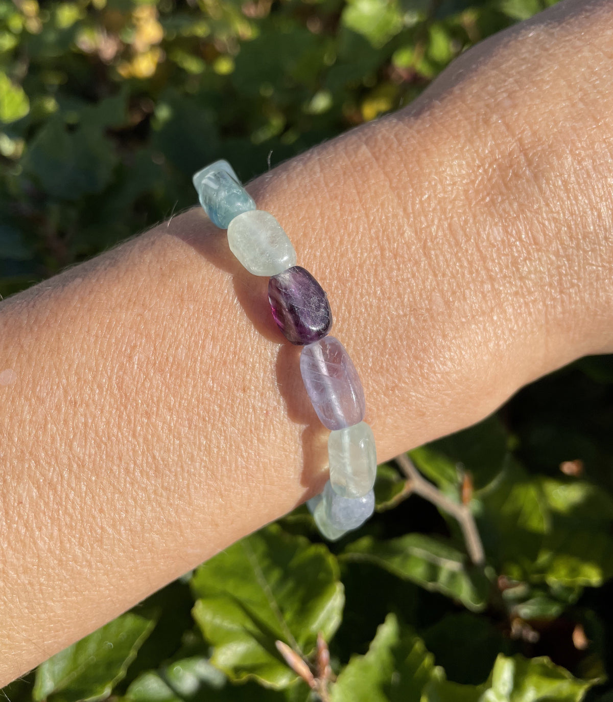 Flourit armbånd 12 mm 2