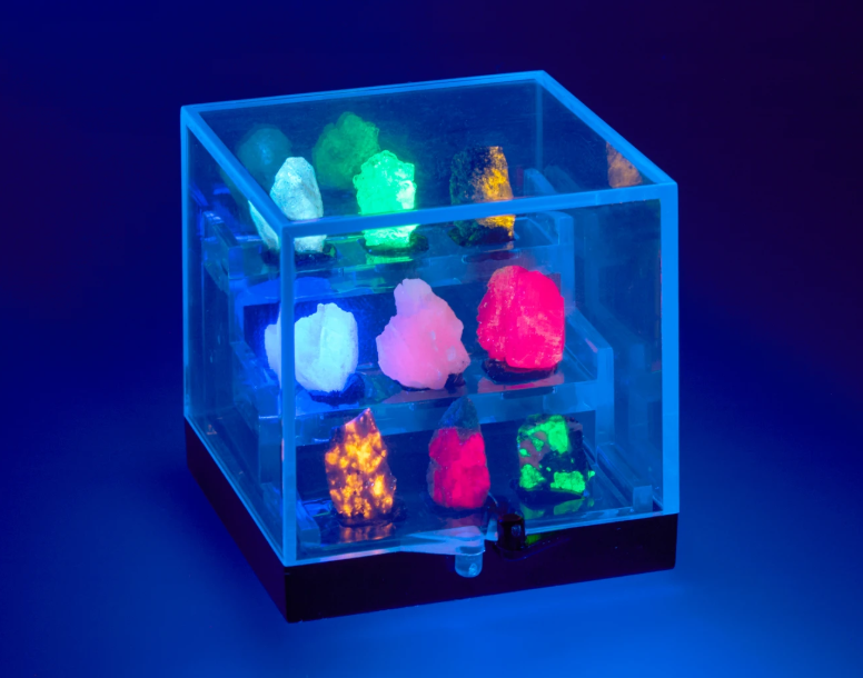 Fluorescerende krystal sæt 3