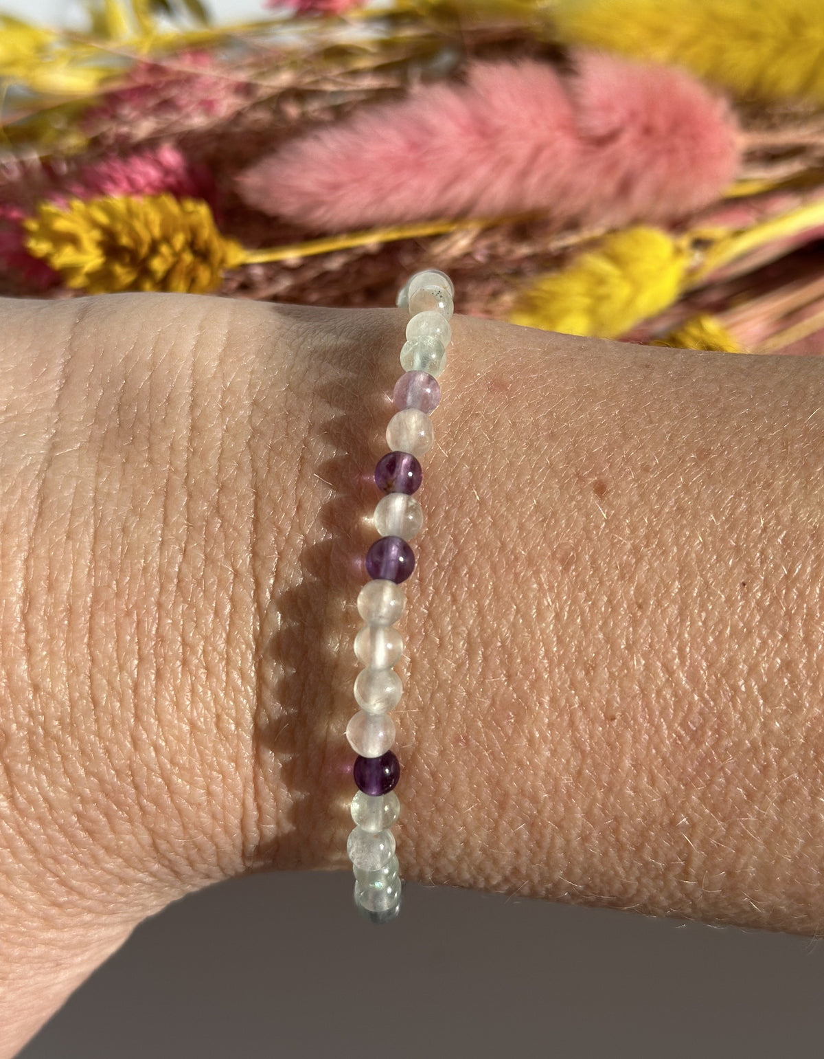 Fluorit armbånd 4 mm 1