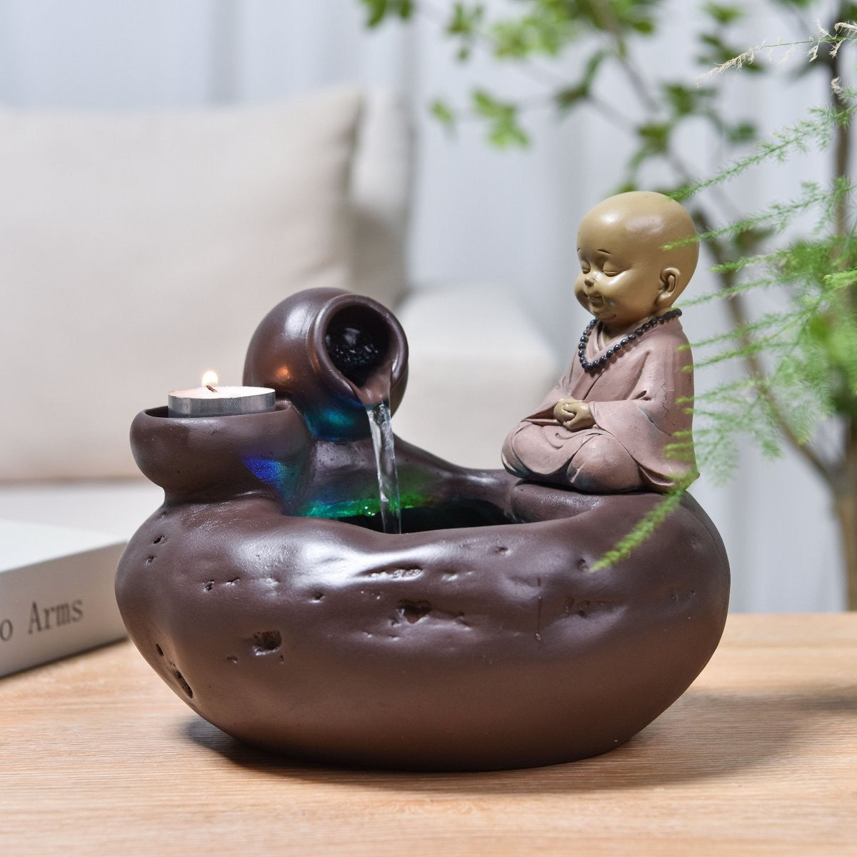 Fontæne med lille buddha 3