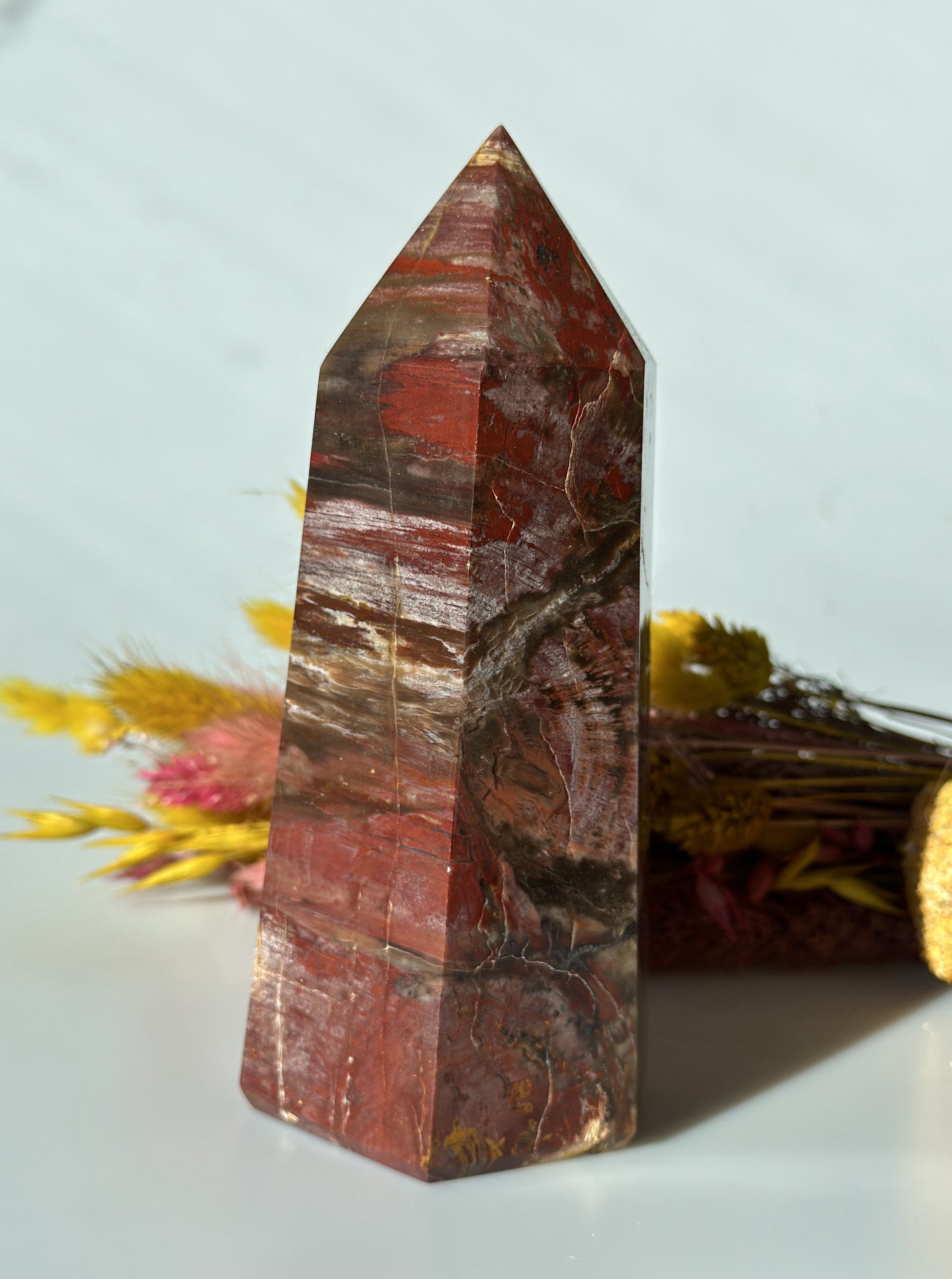 Forstenet træ tårn 16 cm 1