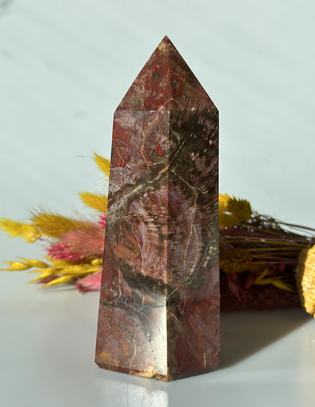 Forstenet træ tårn 16 cm 2