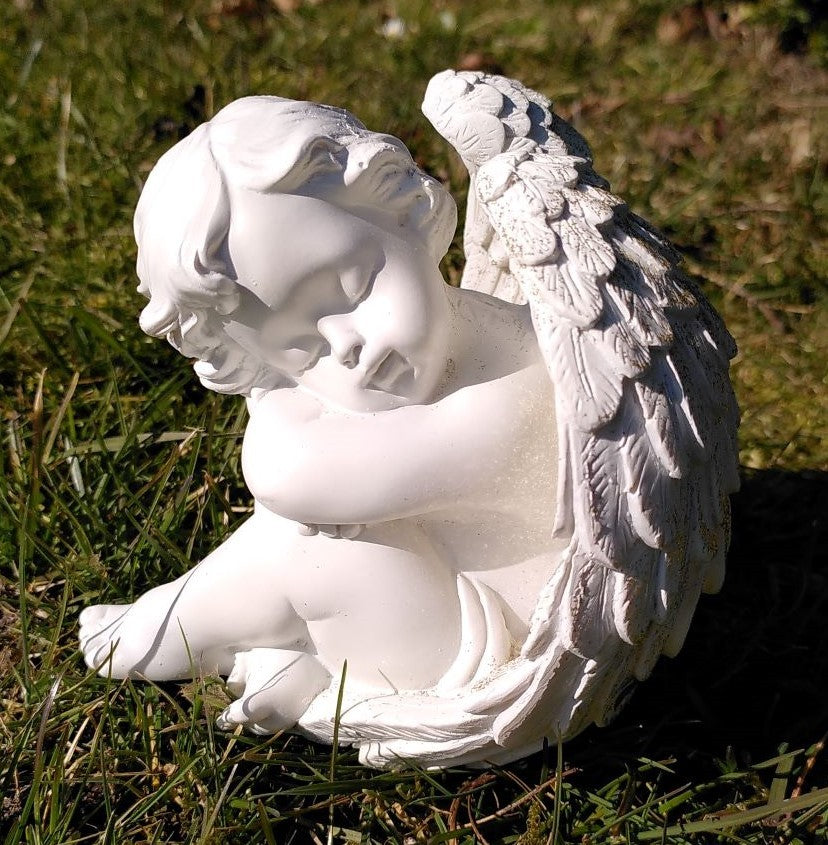 Fredfyldt engel 12,5 cm - Guld 1