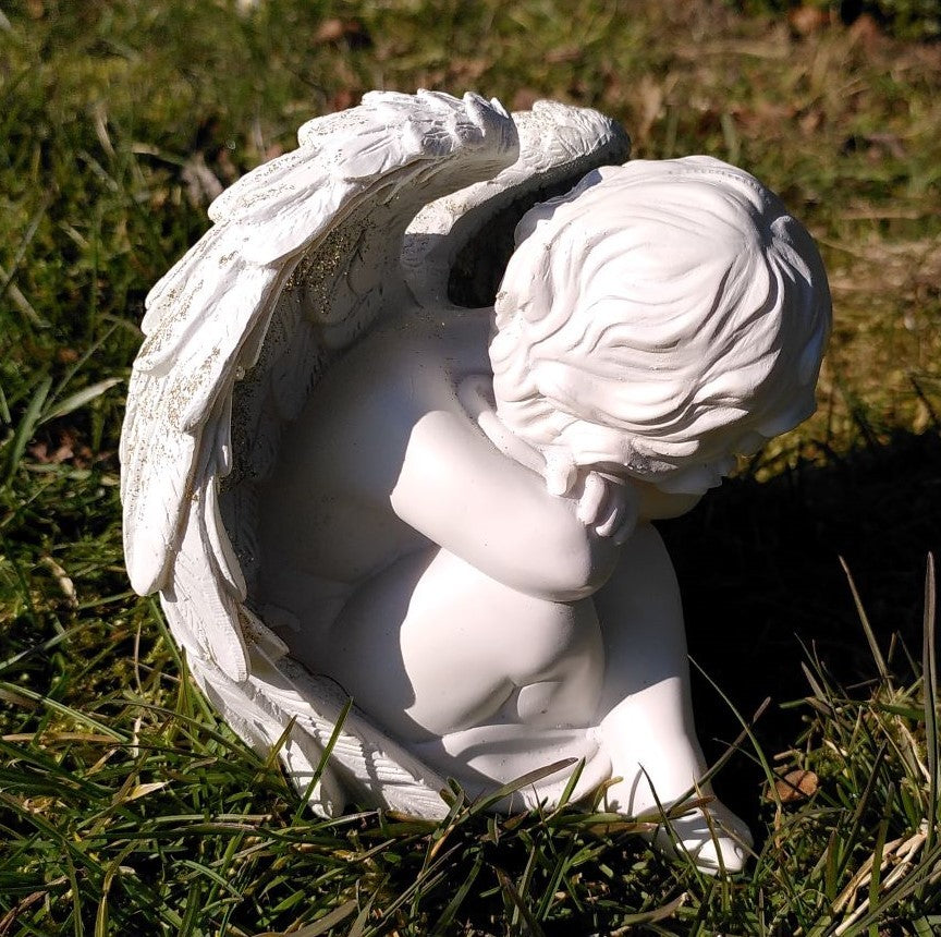 Fredfyldt engel 12,5 cm - Guld 3