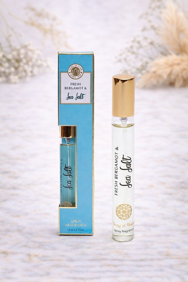 Frisk bergamot & havsalt rumspray 1