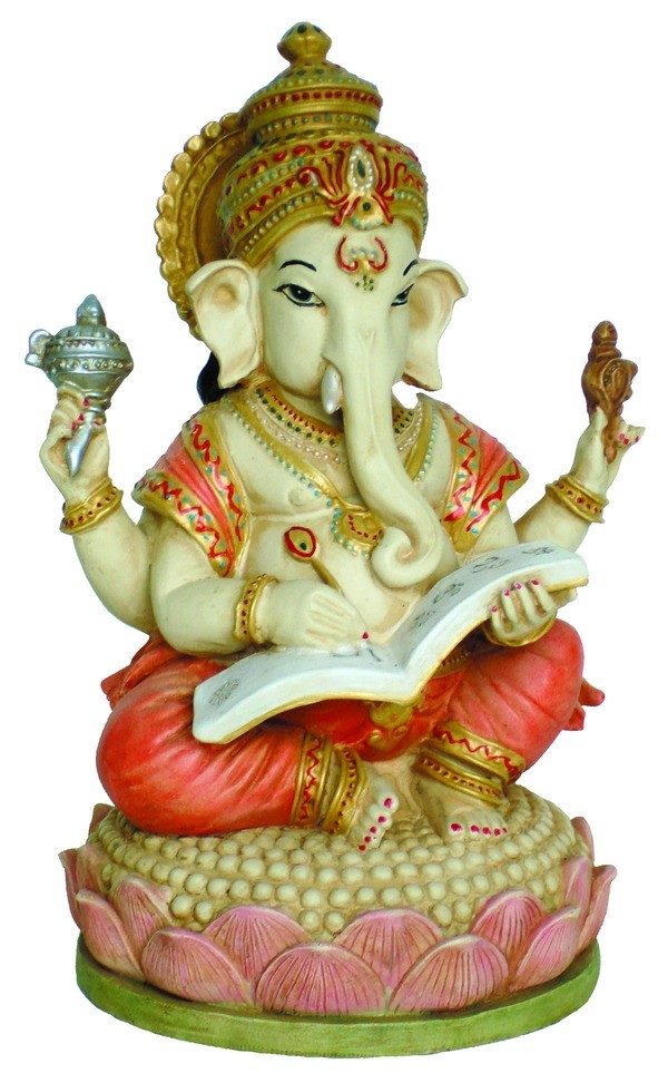 Ganesh 17 cm: Writing Mahabharata