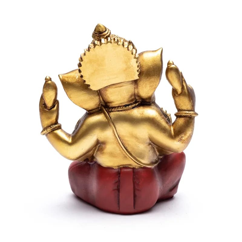 Ganesha i guld m. røde bukser 2