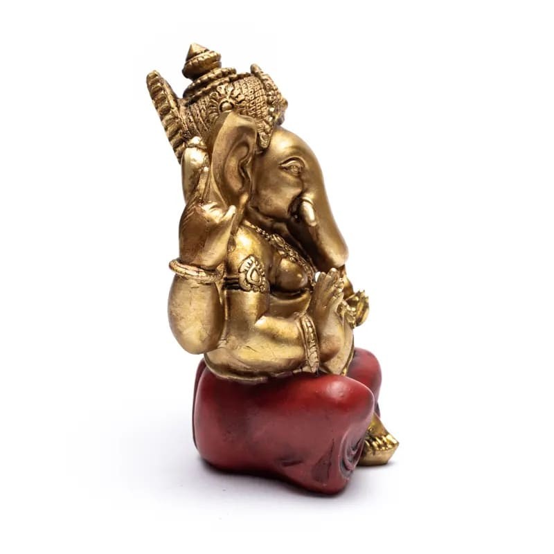 Ganesha i guld m. røde bukser 4