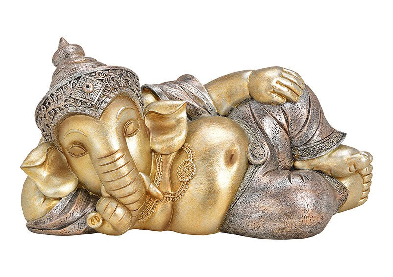 Glimmer Ganesha figur liggende