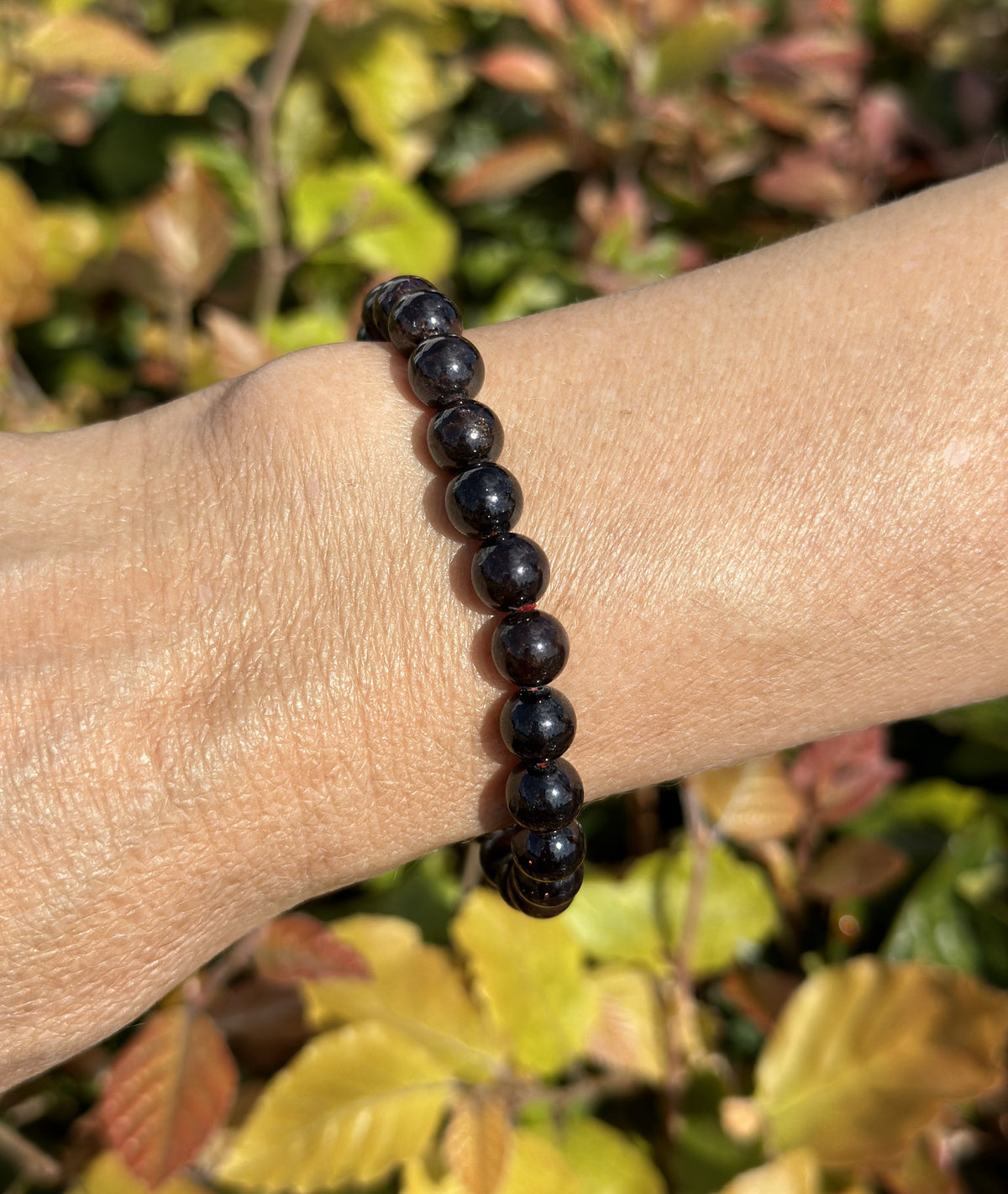 Granat armbånd 8 mm 1