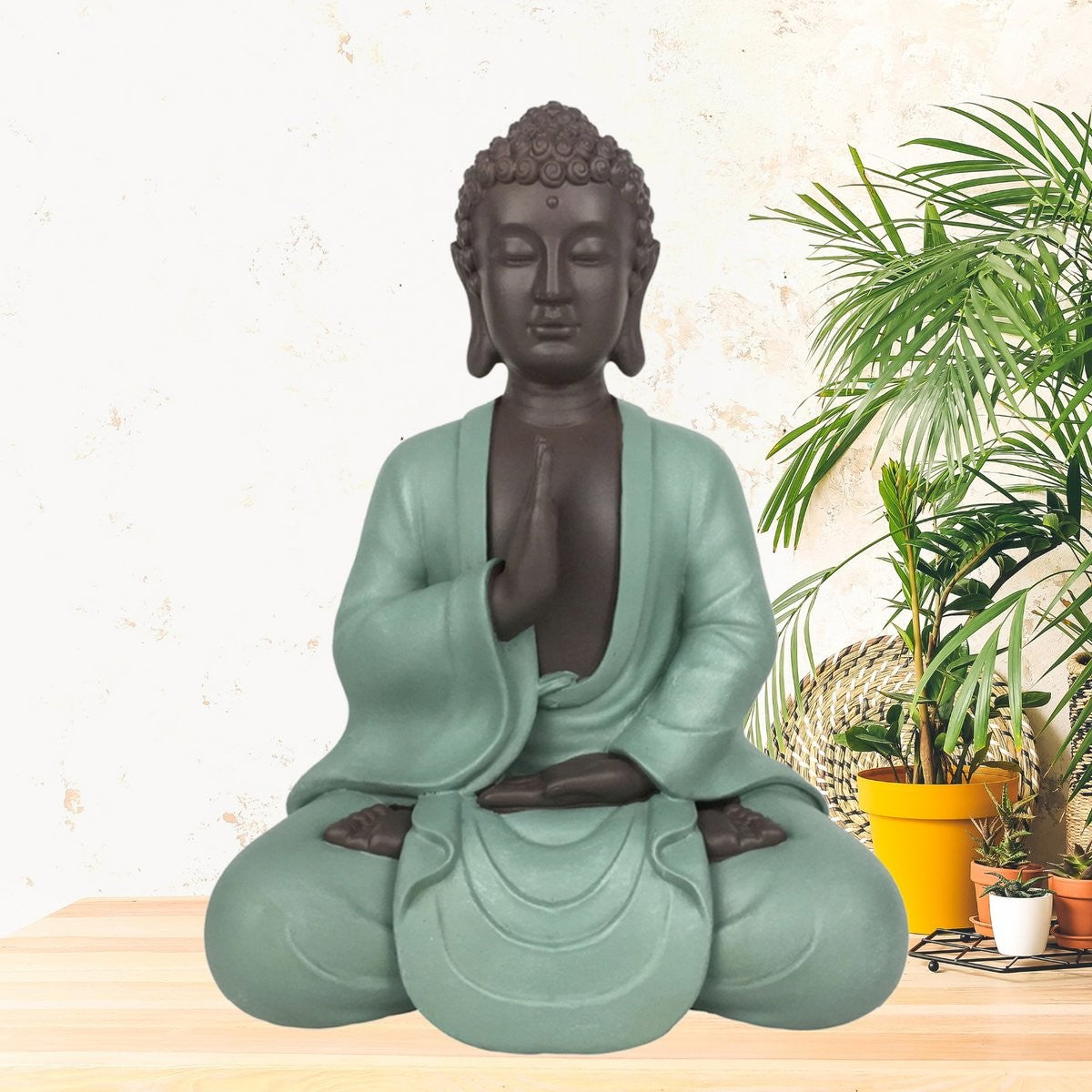 Grøn buddha statue 5