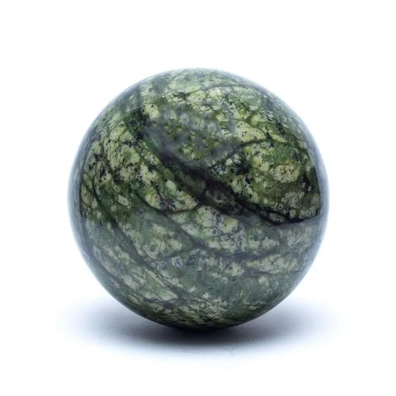 Grøn serpentin kugle 5 cm 1