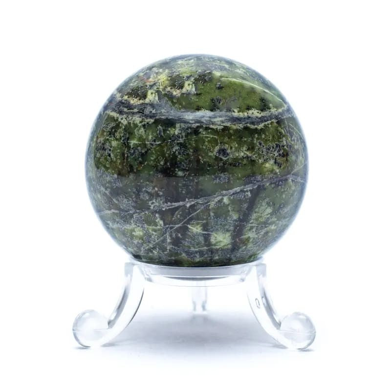 Grøn serpentin kugle 5 cm 2