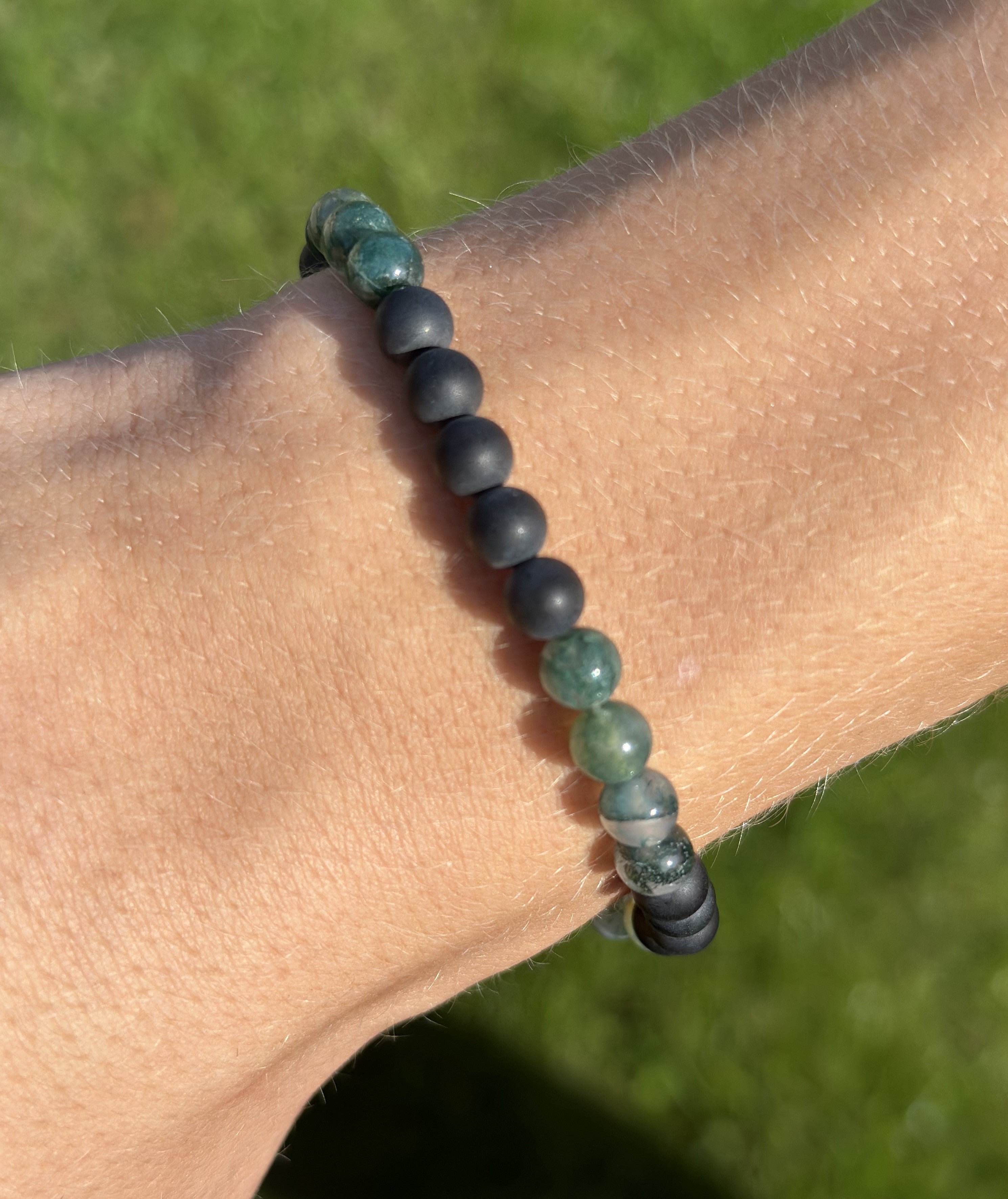 Herre armbånd med onyx mix 3