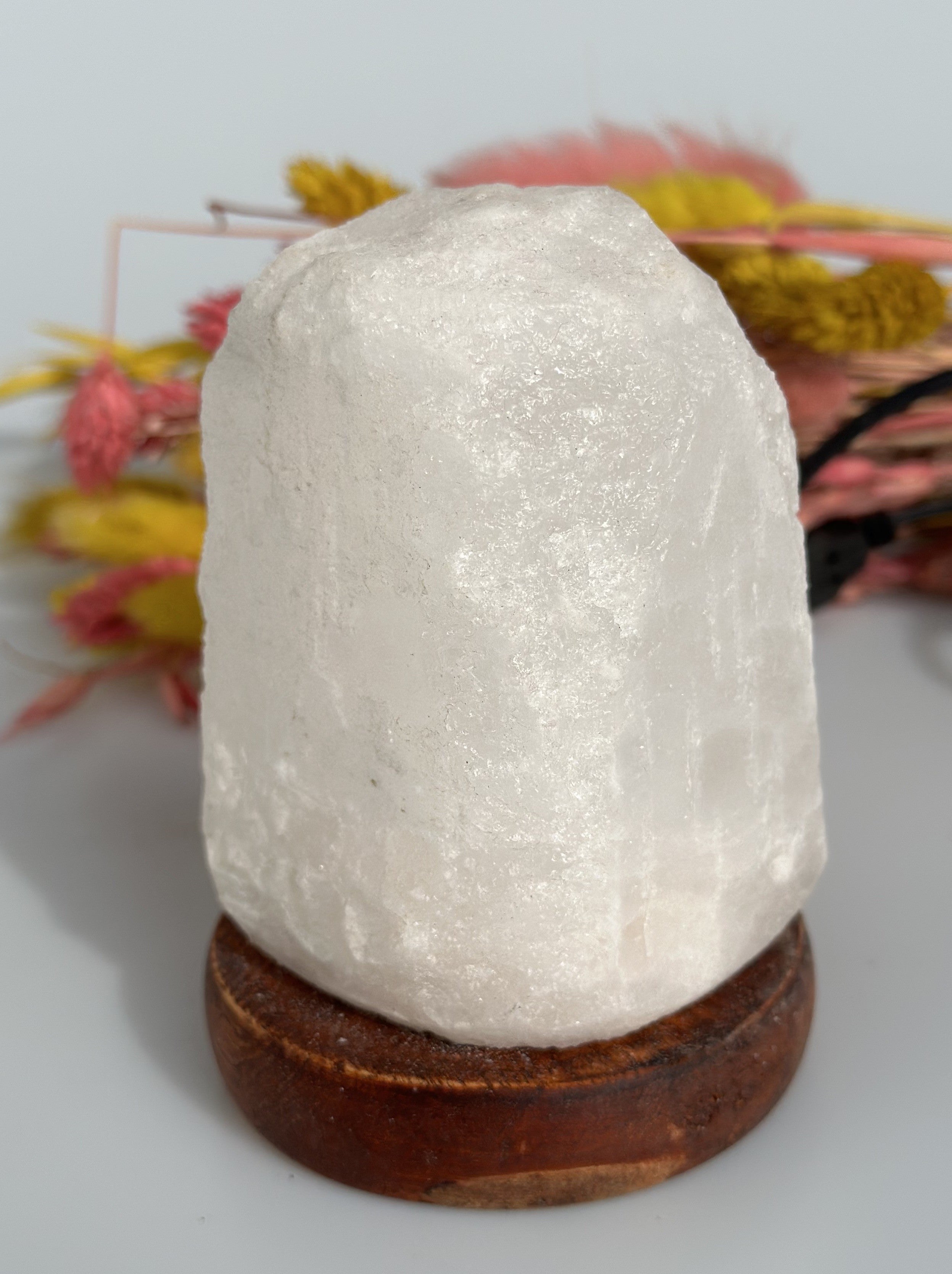 Himalaya salt lampe USB - hvid 1