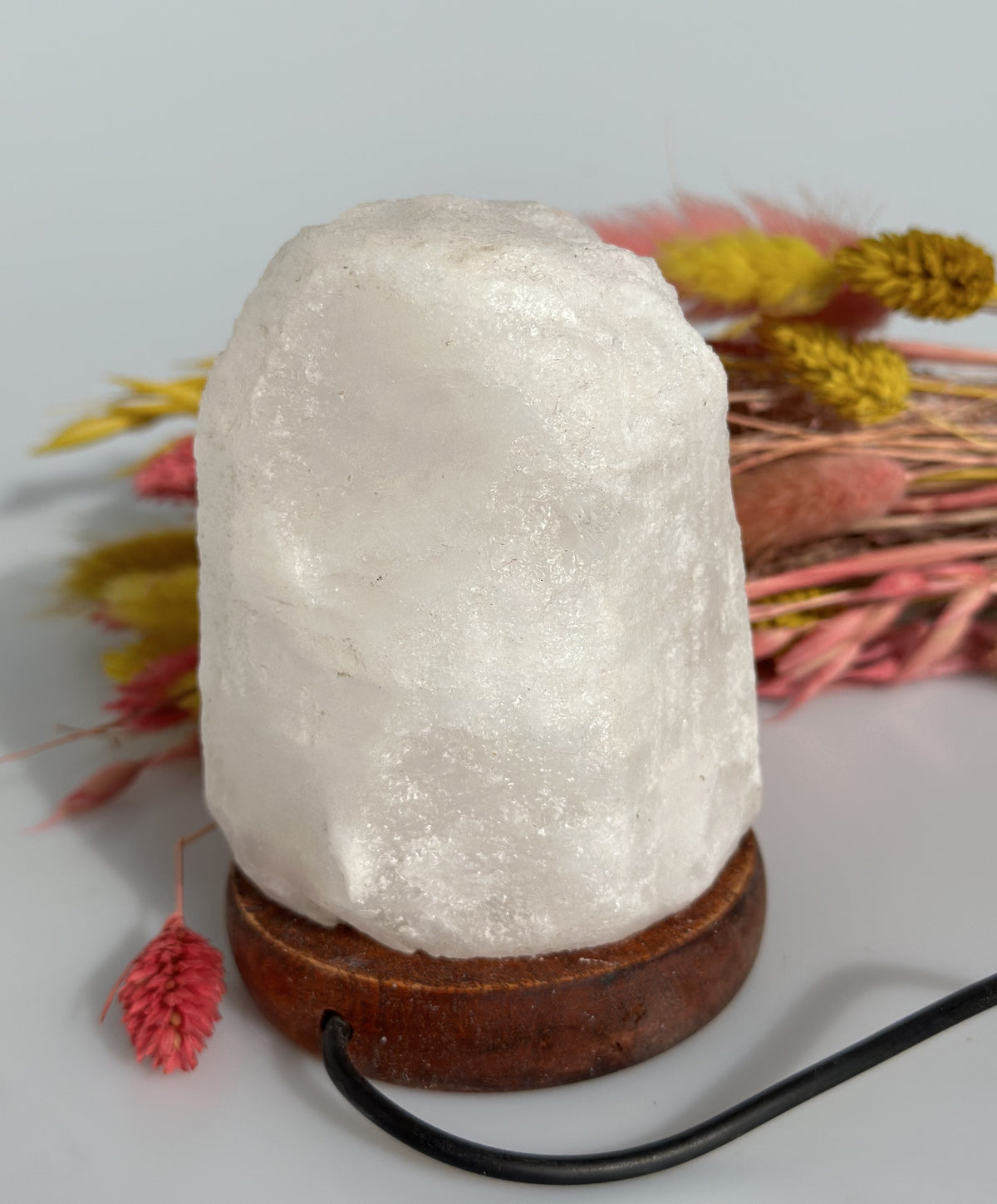 Himalaya salt lampe USB - hvid 2