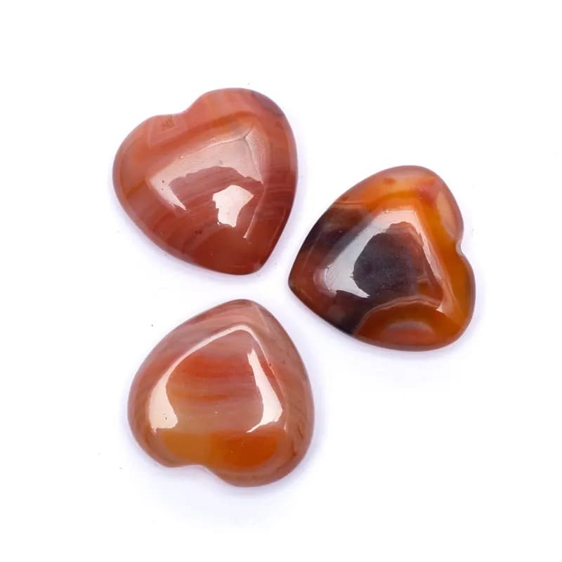 Hjerte - Karneol 3 x 3 cm. 3