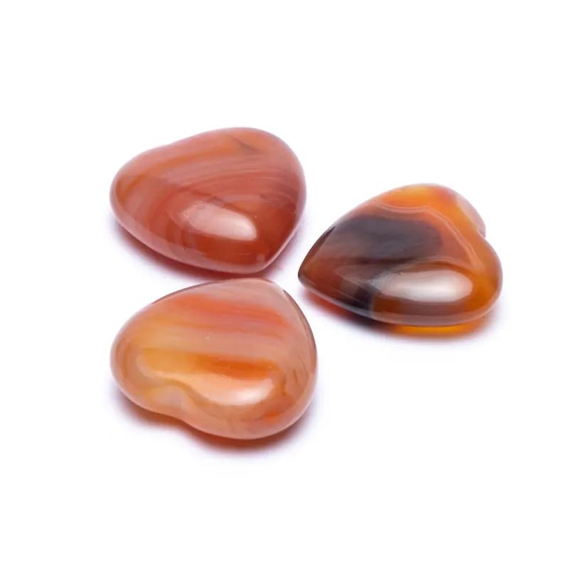 Hjerte - Karneol 3 x 3 cm. 4