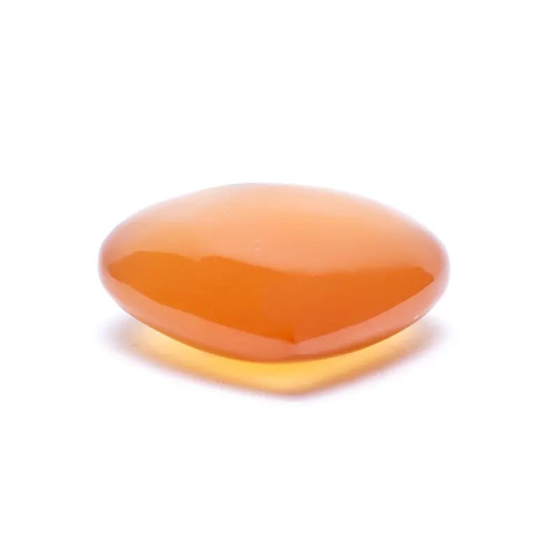 Honning Calcit hjerte 5 cm 2