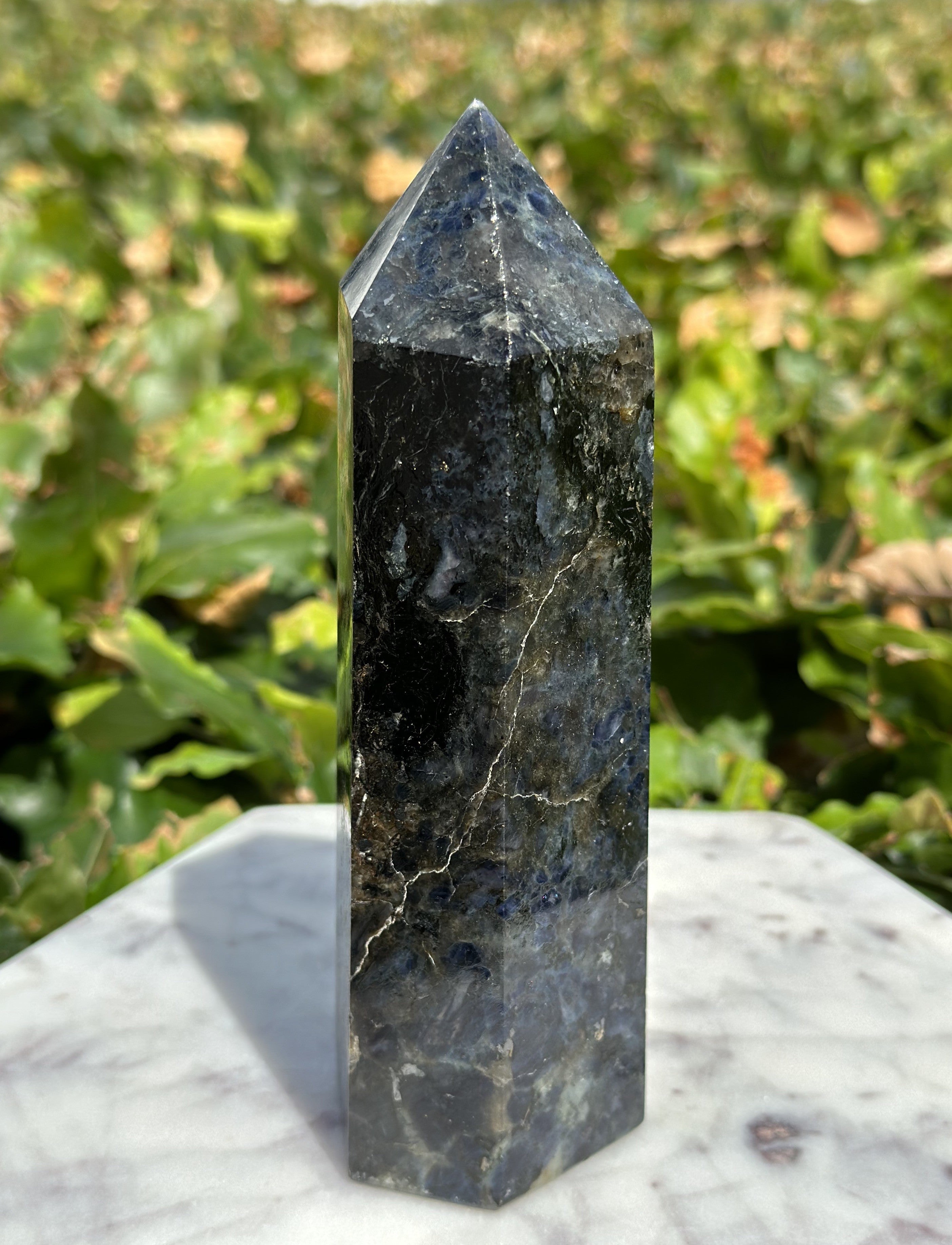 Iolit - cordierit tårn 15,5 cm 3
