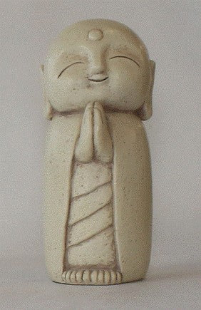 Japansk Jizo 12,5 cm hvid