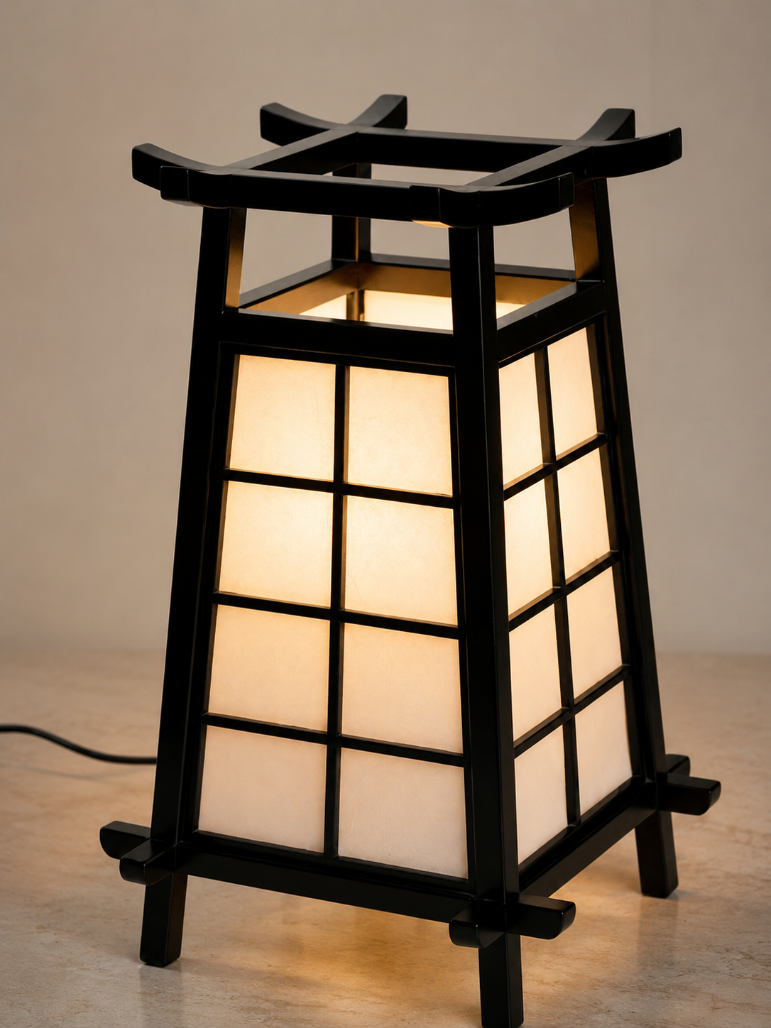 Nara pyramid - japansk lampe 40 cm